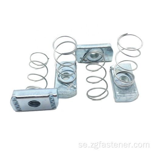 Metrisk standard Square Channel Nuts /Long Spring Nuts /.Short Spring Nuts